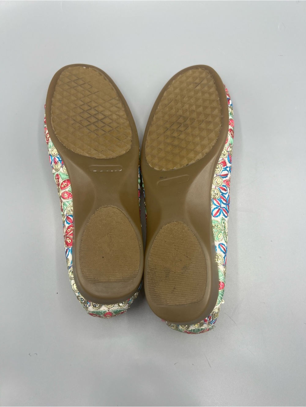 Aerosoles Embroidered Sequin Ballet Flats Floral Slip On Women’s - Picture 5 of 5